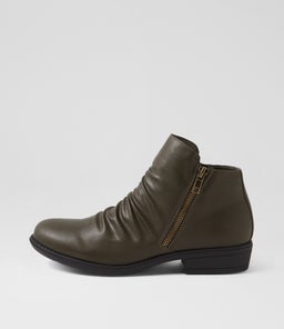 ROSIE IL OLIVE BLACK SOLE SMOOTH