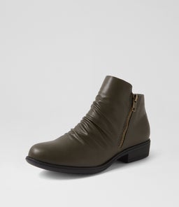 ROSIE IL OLIVE BLACK SOLE SMOOTH