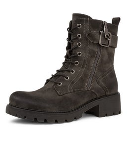 FENJA IL DK GREY RUBBED NUBUCK PU
