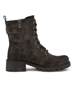 FENJA IL DK GREY RUBBED NUBUCK PU