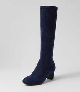 KANTER IL NAVY STRETCH MICROSUEDE