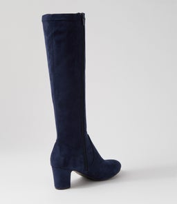 KANTER IL NAVY STRETCH MICROSUEDE