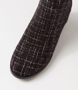 JALLIE IL BLACK TWEED FABRIC