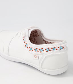 MILEY IL WHITE CANVAS