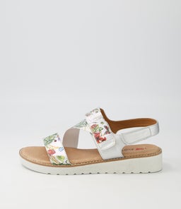 BAKTIE IL SILVER FLORAL ELASTIC SMOOTH