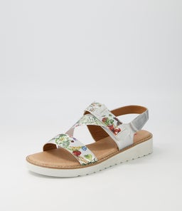 BAKTIE IL SILVER FLORAL ELASTIC SMOOTH
