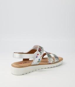 BAKTIE IL SILVER FLORAL ELASTIC SMOOTH