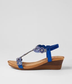 Shalaga Blue Multi Sandals Shalaga Blue Multi Sandals