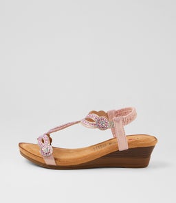 Shalaga Pale Pink Multi Sandals Shalaga Pale Pink Multi Sandals