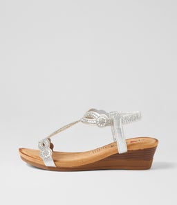 Shalaga Silver Multi Sandals Shalaga Silver Multi Sandals