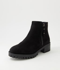 IHOLA IL BLACK BLACK SOLE MICROSUEDE
