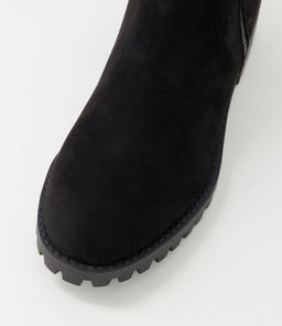 IHOLA IL BLACK BLACK SOLE MICROSUEDE