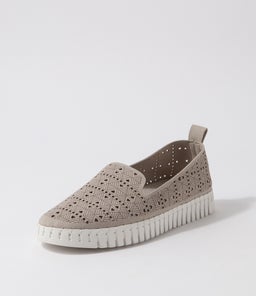 UPPIE IL LT GREY MICROSUEDE
