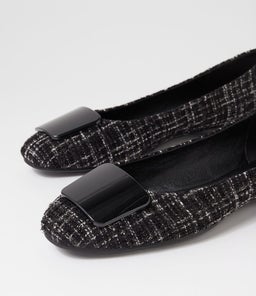 SHAKINE IL BLACK TWEED FABRIC