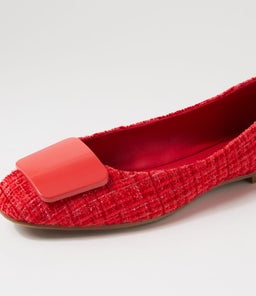 SHAKINE IL RED TWEED FABRIC