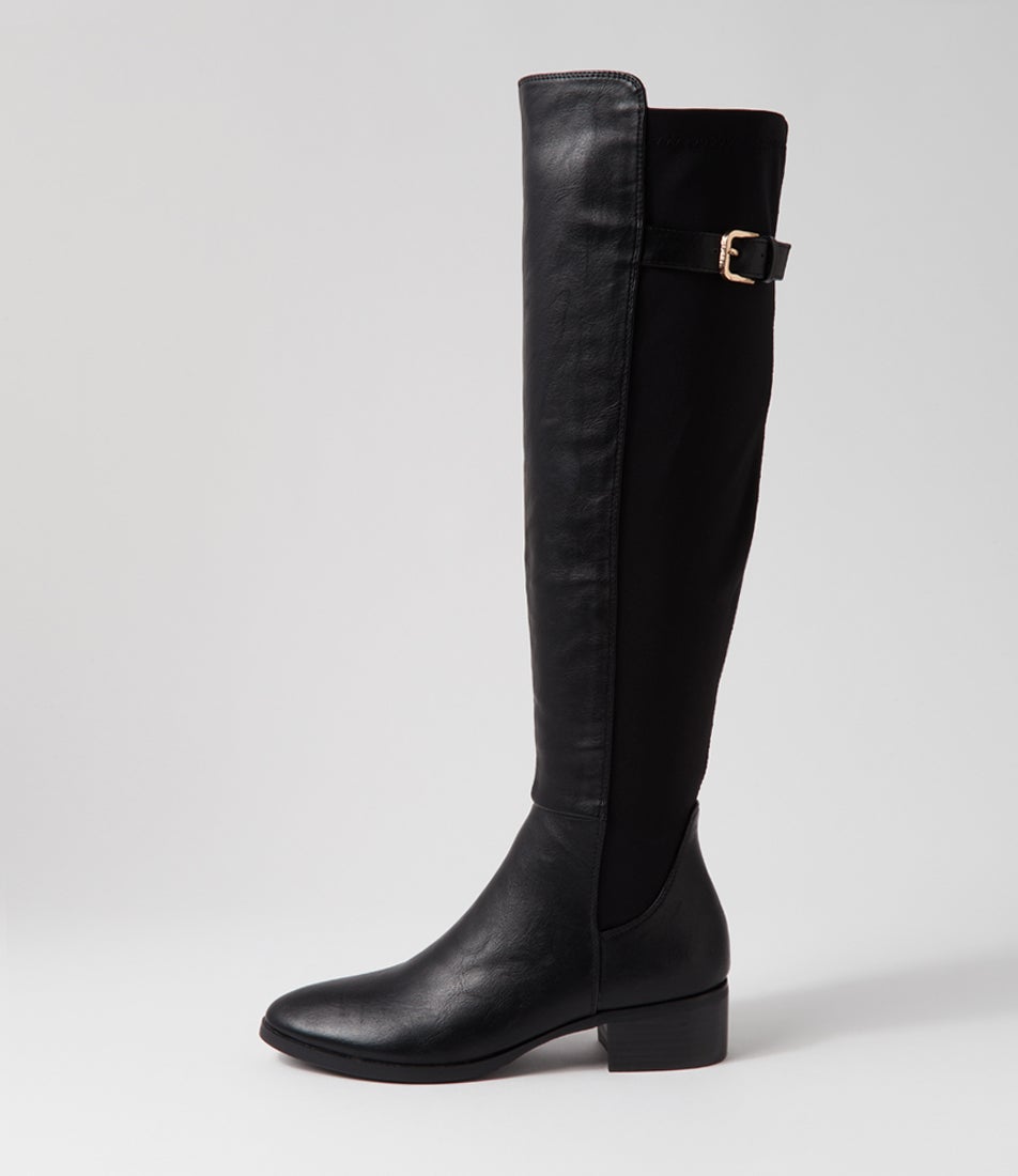 Tejai Black Stretch Knee High Boots Tejai Black Stretch Knee High Boots