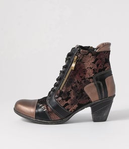 Zolika Bronze Multi Lace Up Boots Zolika Bronze Multi Lace Up Boots