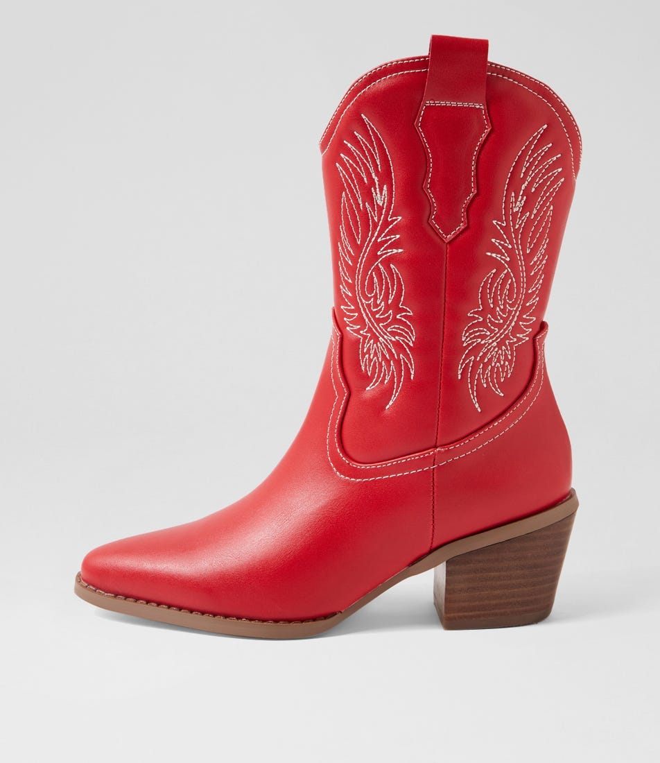 Red Calf Riding Boot Yeehaw Dark Red Calf Boots | Shop Online at Williams