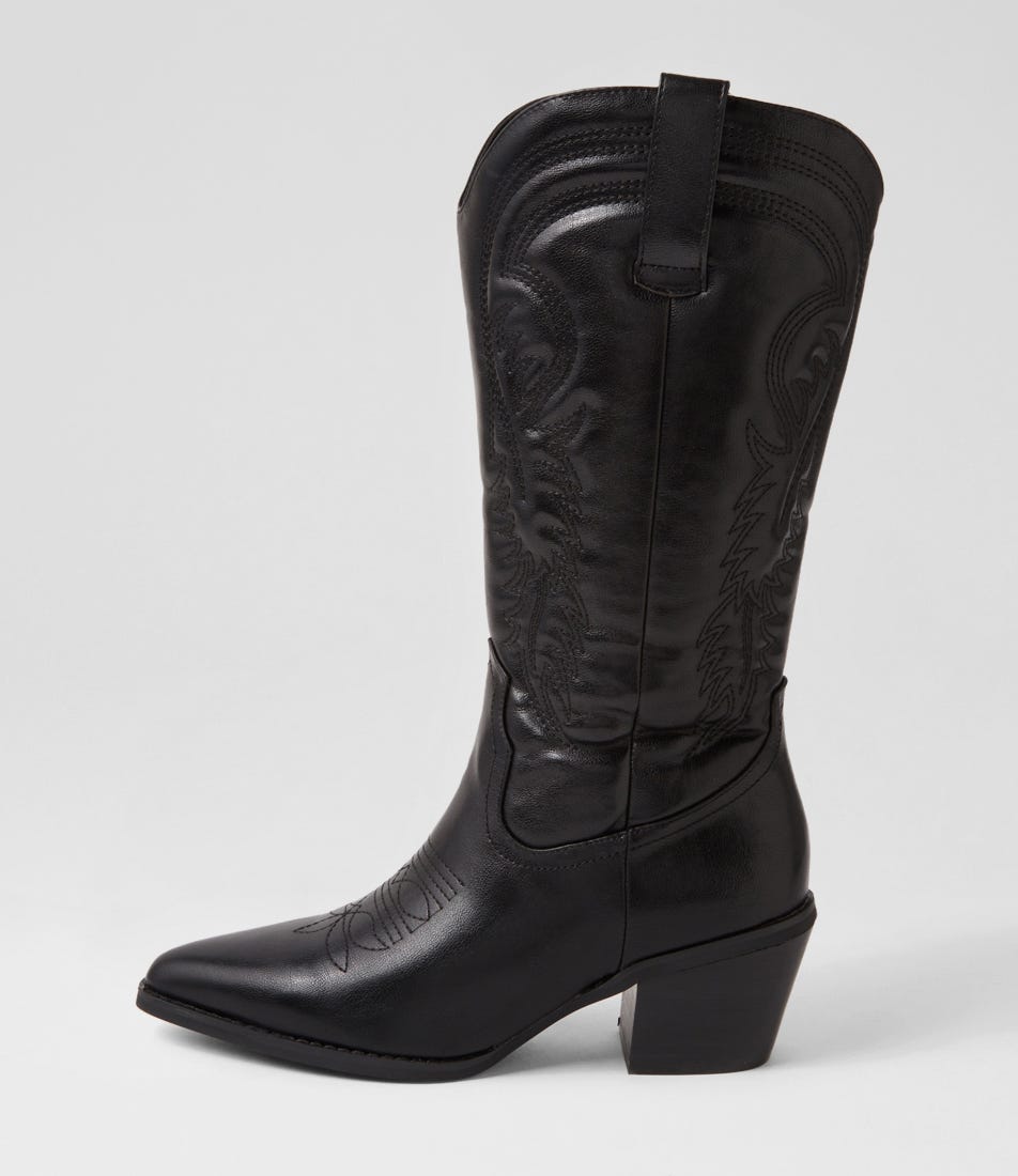 Yodel Black Knee High Boots | Shop Online at Williams
