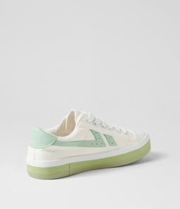 EOXIE IL WHITE GREEN SOLE CANVAS