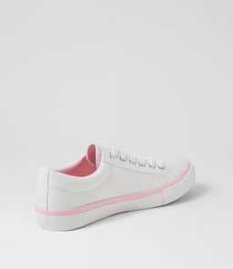 JAIHA IL WHITE WHITE&PINK SOLE CANVAS