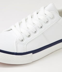 JAIHA IL WHITE WHITE&NAVY SOLE SMOOTH