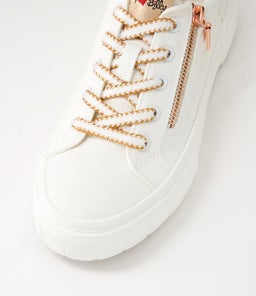 TREENIE IL WHITE ROSE GOLD RECYCLED CANVAS