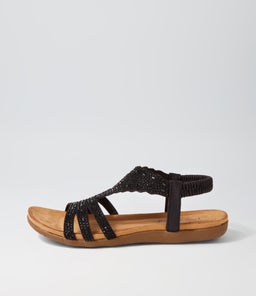 Fossio Black Multi Sandals Fossio Black Multi Sandals