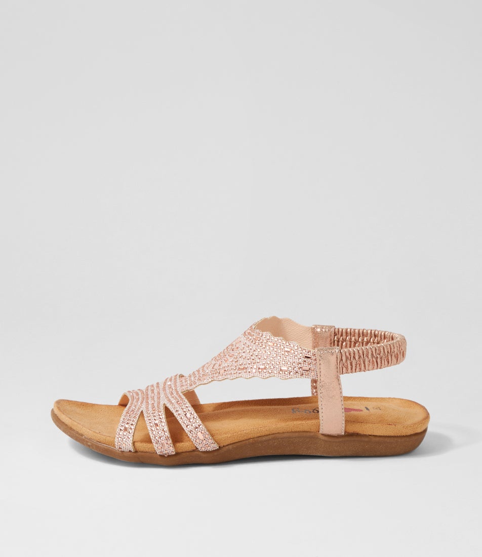 Fossio Rose Gold Multi Sandals
