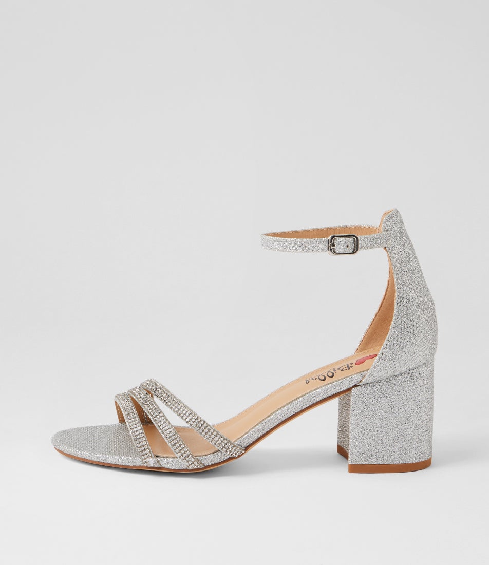Jalim Silver Glitter Sandals