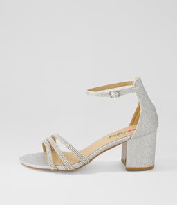Jalim Silver Glitter Sandals Jalim Silver Glitter Sandals