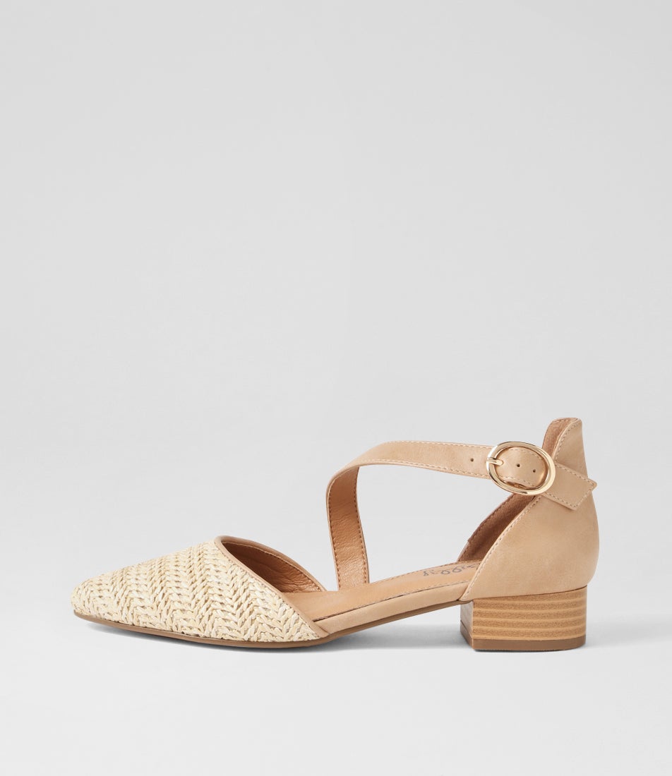 Julich Natural Synthetic Raffia Heels Julich Natural Synthetic Raffia Heels