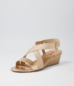 BAGGI IL PALE GOLD ELASTIC PATENT PU