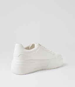 CARINO IL WHITE RED SMOOTH PATENT PU