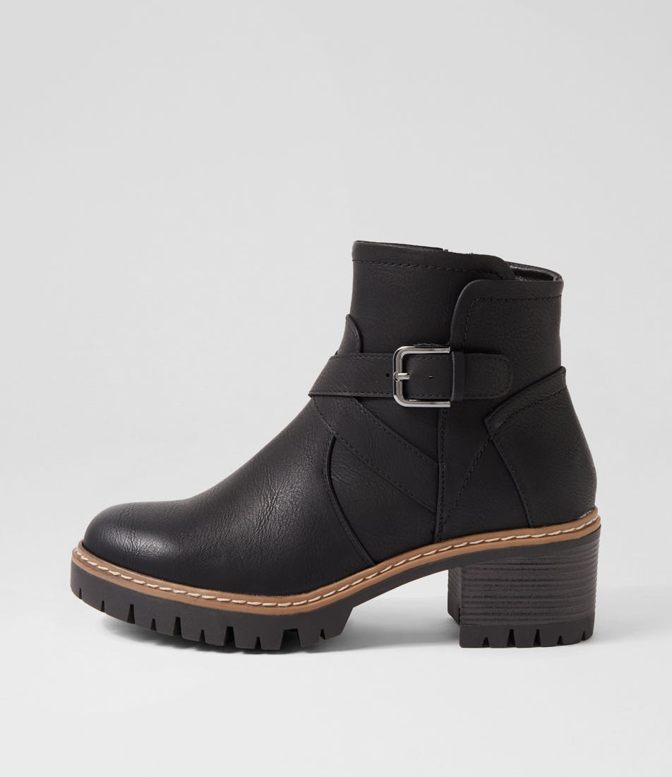 Fringle Black Ankle Boots