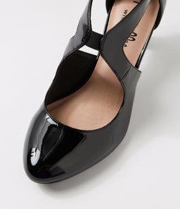ICHIKO W IL BLACK PATENT PU