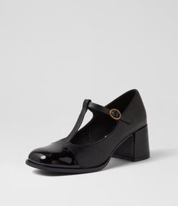 SHINZAN IL BLACK BLACK PATENT PU SMOOTH