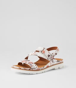 LEILAS IL WHITE&BROWN FLORAL SMOOTH
