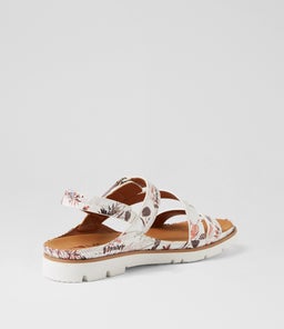 LEILAS IL WHITE&BROWN FLORAL SMOOTH