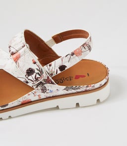 LEILAS IL WHITE&BROWN FLORAL SMOOTH