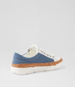 TOLLISH IL WHITE DK BLUE SMOOTH FABRIC