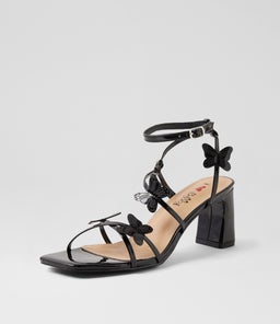 NUJEAN IL BLACK PATENT PU