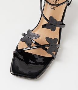 NUJEAN IL BLACK PATENT PU
