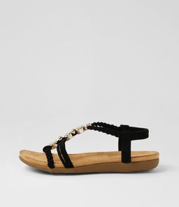 Franki Black Multi Sandals Franki Black Multi Sandals