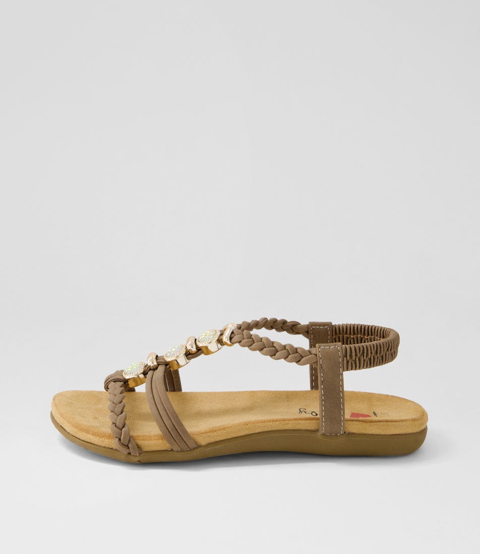 Franki Taupe Multi Sandals Franki Taupe Multi Sandals