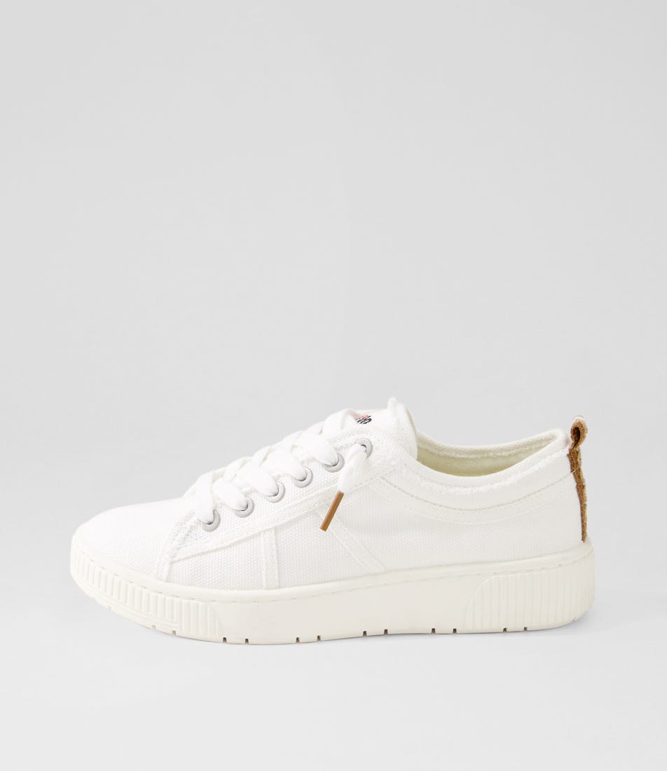 Isaiah White Recycled Canvas Sneakers