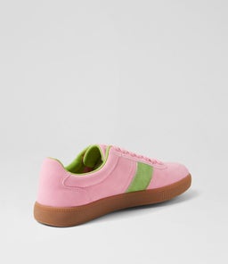 SALTINE IL PINK GREEN MICROSUEDE