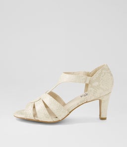 ZHOU IL BEIGE SNAKE METALLIC SMOOTH
