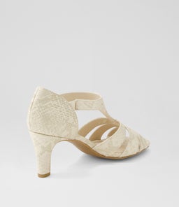 ZHOU IL BEIGE SNAKE METALLIC SMOOTH