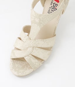 ZHOU IL BEIGE SNAKE METALLIC SMOOTH